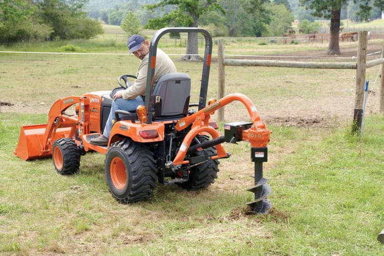 Land Pride PD10 Post Hole Digger with 9″ Auger